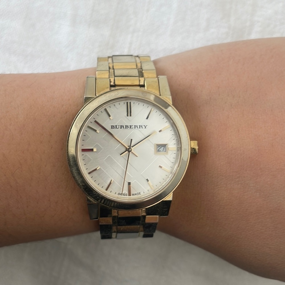 Gold Burberry Watch